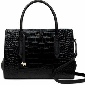 Radley London Liverpool St Leather Croc Satchel